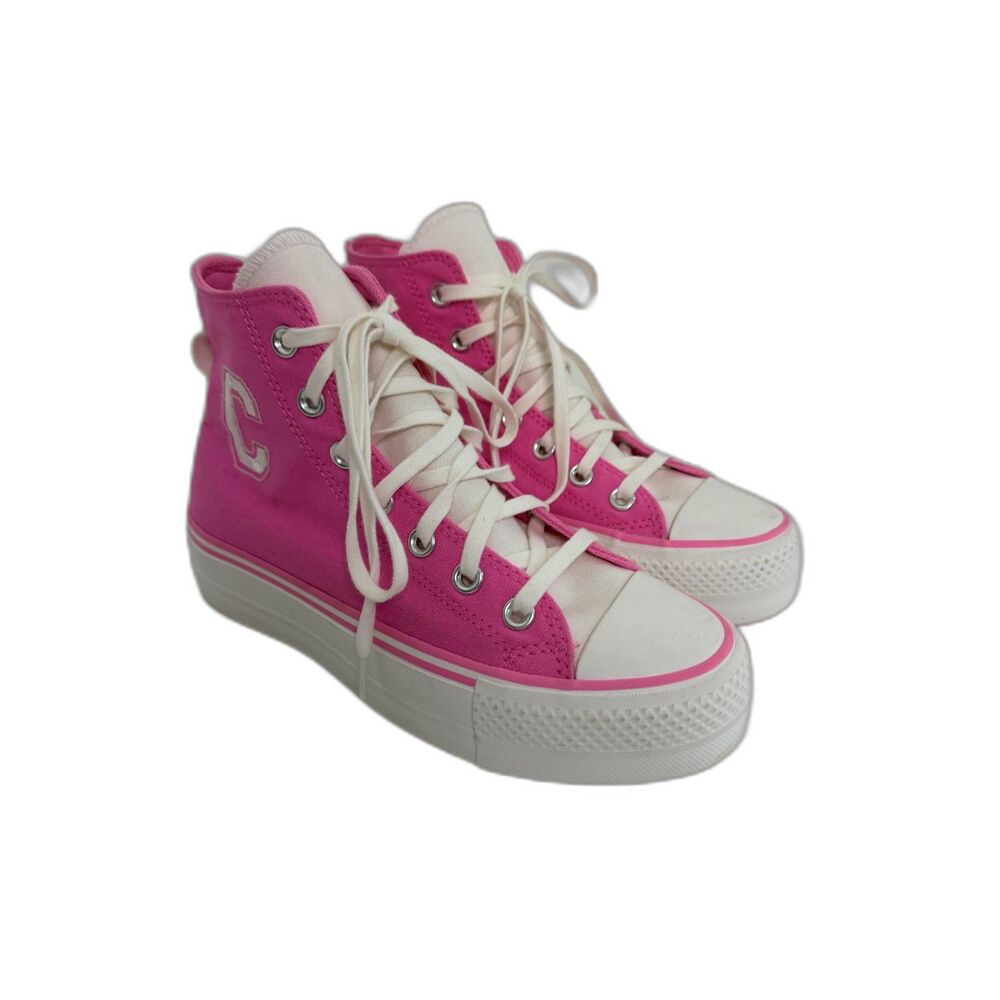 Converse Chuck Taylor All Star Lift Retro Varsity Womens 6 Oops Pink A07141C